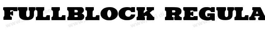 Fullblock Regular字体转换
